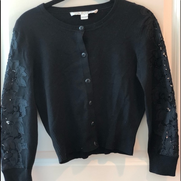 Diane Von Furstemberg Doris Cardigan in Black - Picture 8 of 16